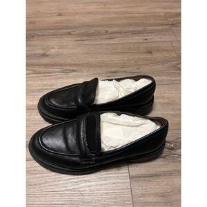 Madewell black leather loafers size 7